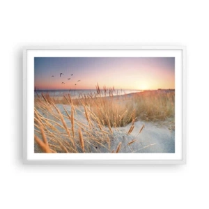 Poster in einem weißen Rahmen - Das baltische Wiegenlied - 70x50 cm