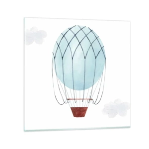 Glasbild - Bild auf glas - Ganz in den Wolken - 30x30 cm