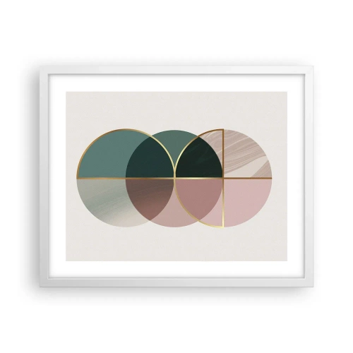 Poster in einem weißen Rahmen - Ein Rad hinter dem anderen… - 50x40 cm