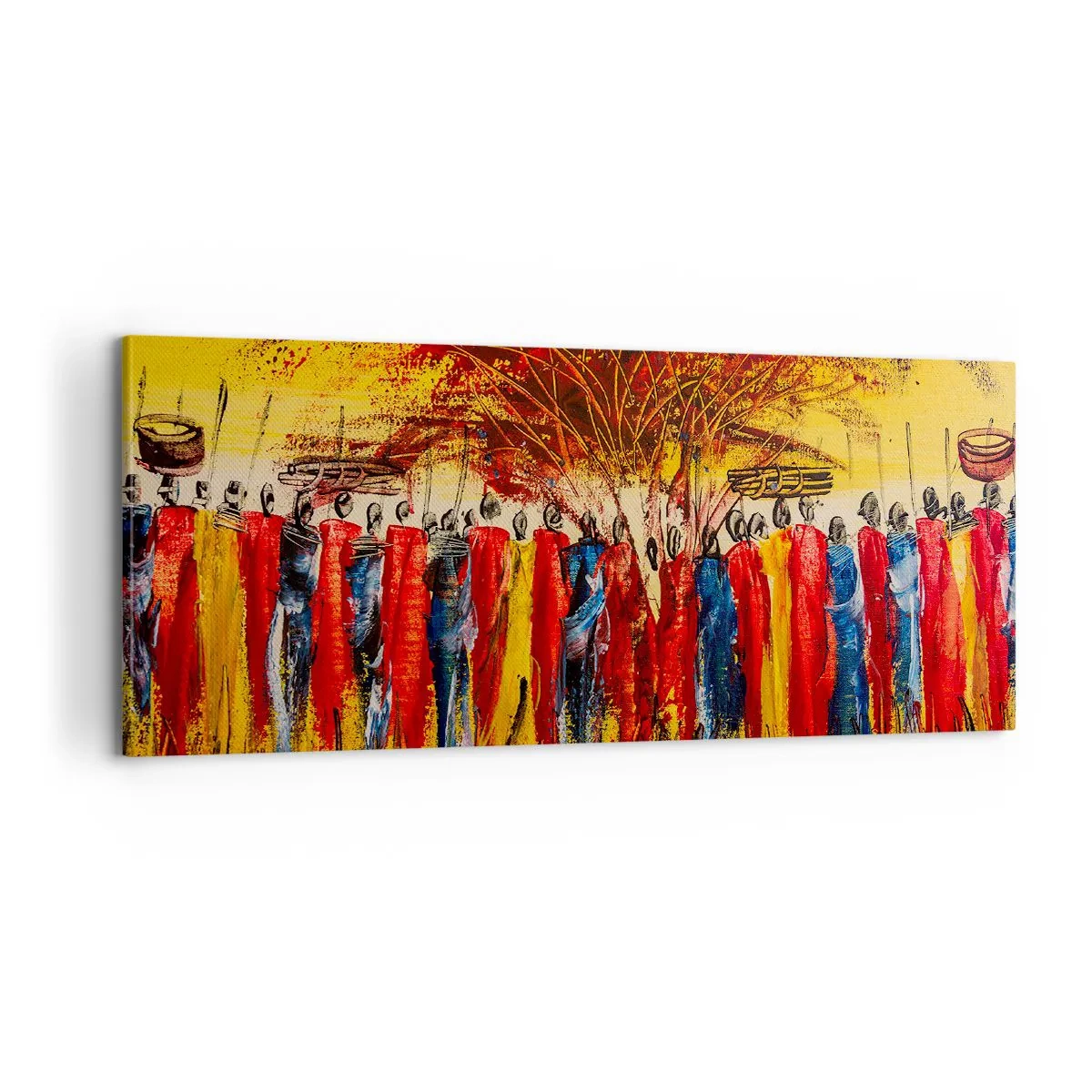 Bild auf Leinwand - Leinwandbild - Dort, dort, dort gehen sie - 100x40 cm