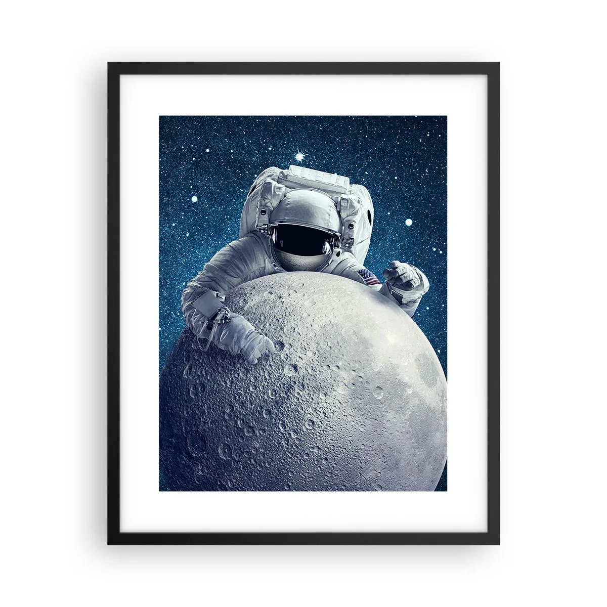 Poster in einem schwarzem Rahmen - Weltraumjoker - 40x50 cm