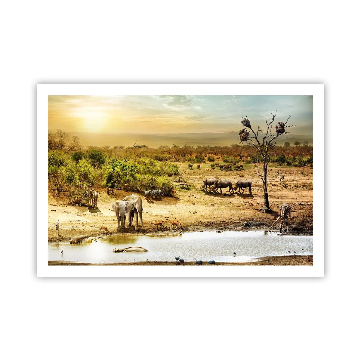Poster - Ein Fluss floss aus Eden ... - 91x61 cm