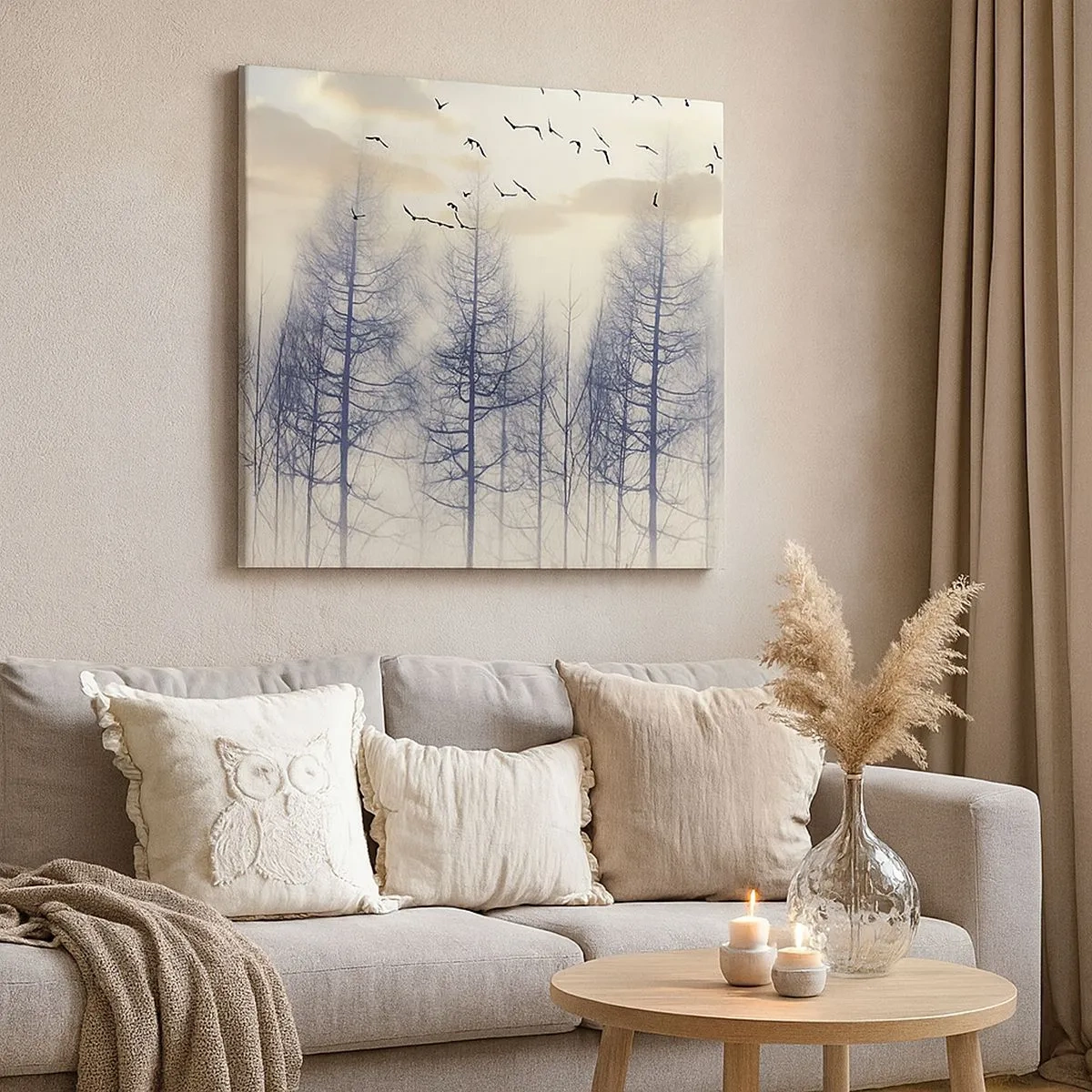 Bild auf Leinwand - Leinwandbild - Waldgeister - 30x30 cm