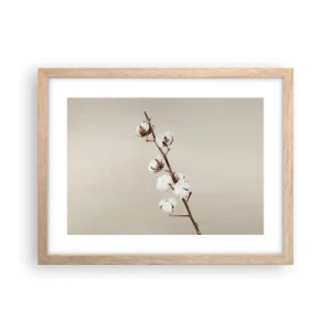 Poster in einem Rahmen aus heller Eiche - An der Quelle der Weichheit - 40x30 cm