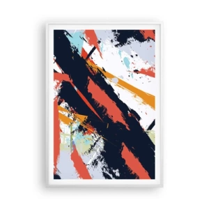 Poster in einem weißen Rahmen - Dynamische Komposition - 70x100 cm