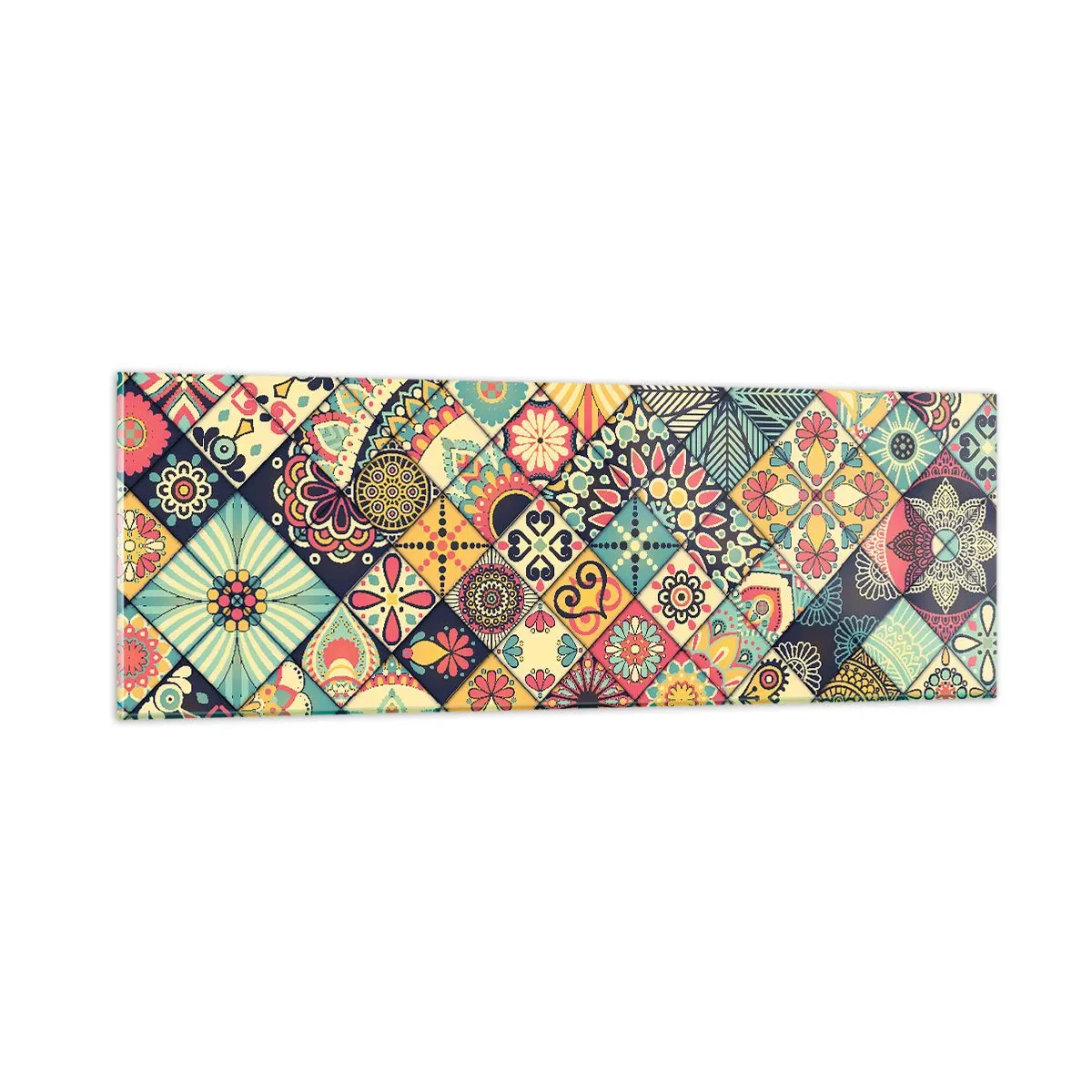 Glasbild - Bild auf glas - marokkanische Atmosphäre - 90x30 cm