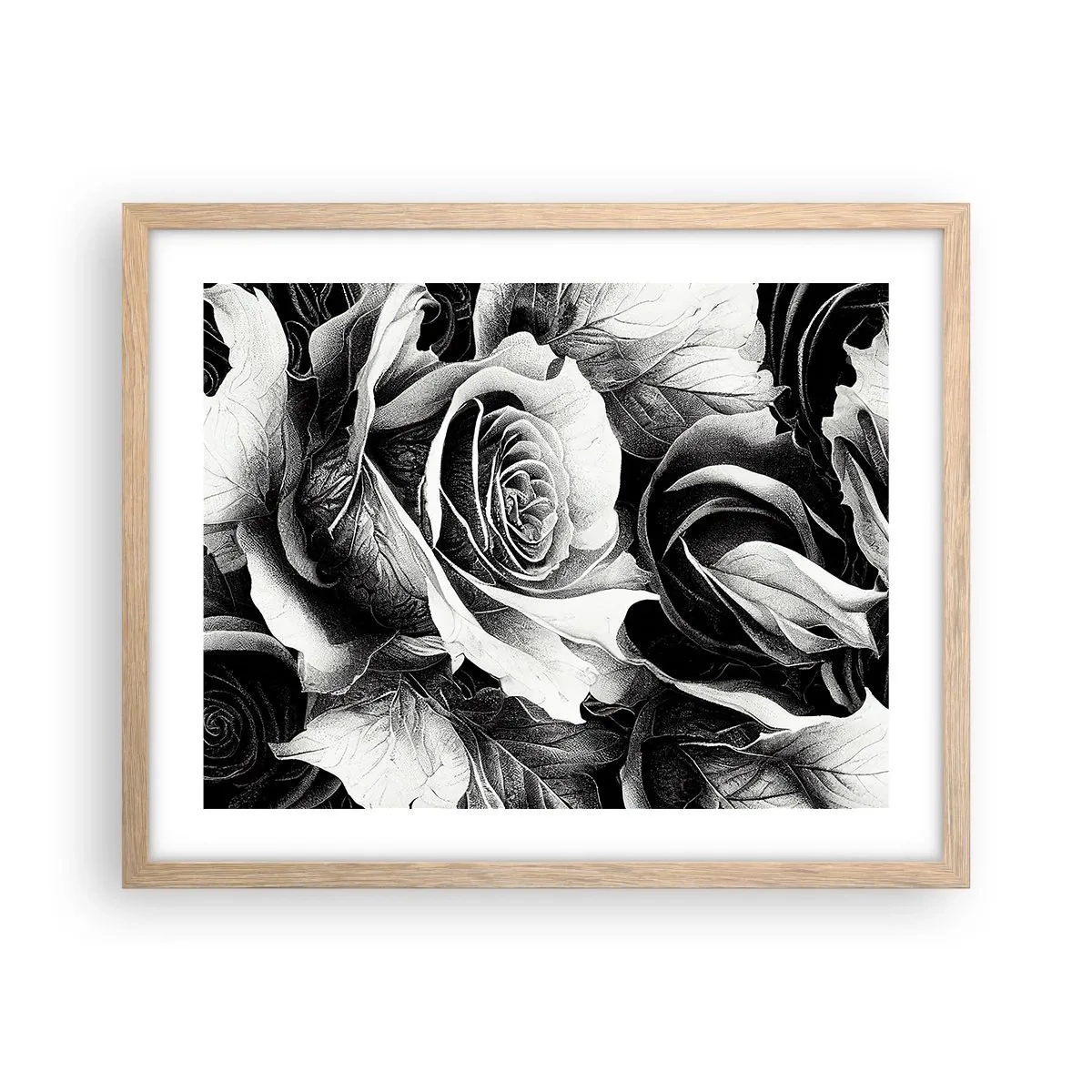 Poster in einem Rahmen aus heller Eiche - Immer Königin - 50x40 cm