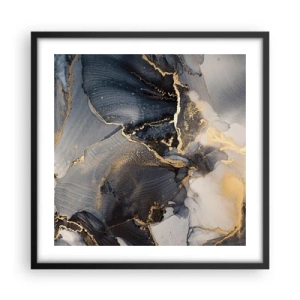 Poster in einem schwarzem Rahmen - Leben aus Stein - 50x50 cm