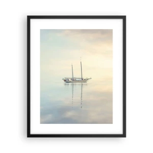 Poster in einem schwarzem Rahmen - Im Meer der Stille - 40x50 cm