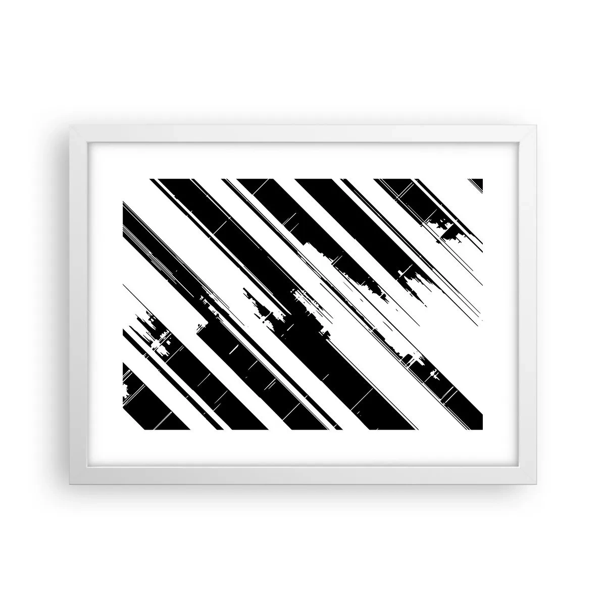 Poster in einem weißen Rahmen - Eine intensive und dynamische Komposition - 40x30 cm