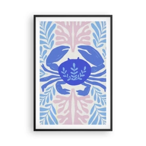 Poster in einem schwarzem Rahmen - Wie eine Meeresblume - 61x91 cm