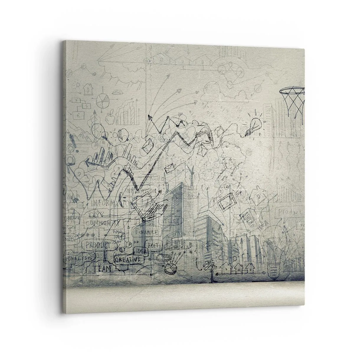 Bild auf Leinwand - Leinwandbild - Mein tolles Stadtleben - 60x60 cm