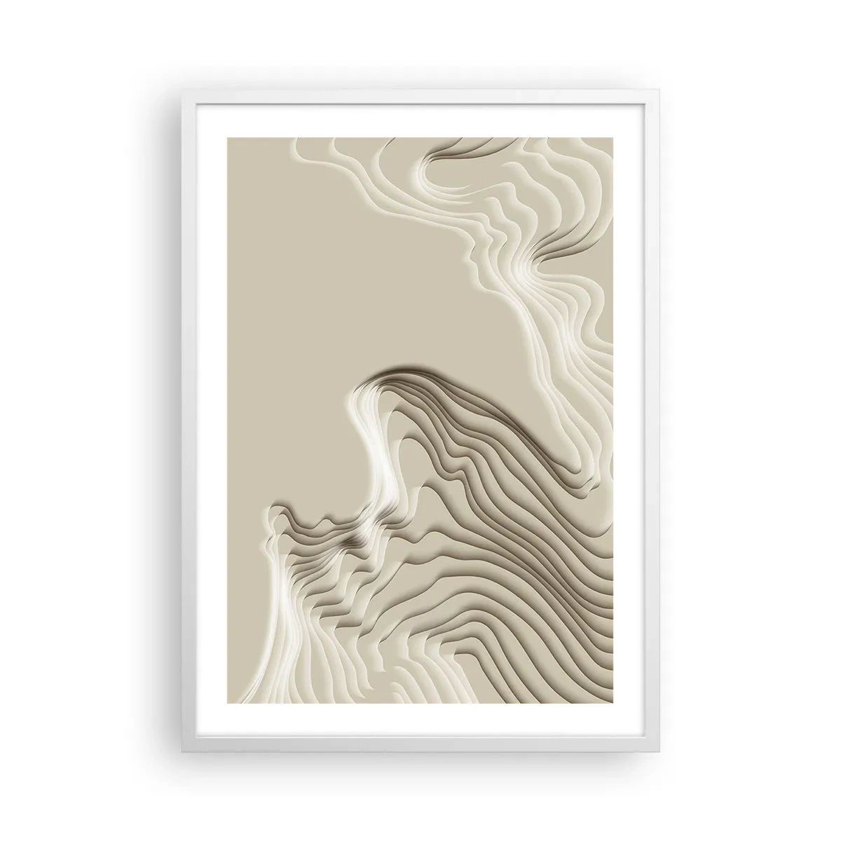 Poster in einem weißen Rahmen - Topographie der Kunst - 50x70 cm