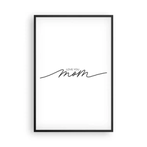 Poster in einem schwarzem Rahmen - Große Emotionen - 61x91 cm