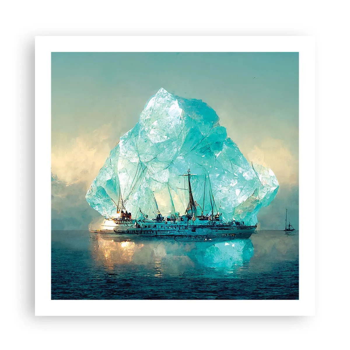 Poster - Arktischer Diamant - 60x60 cm