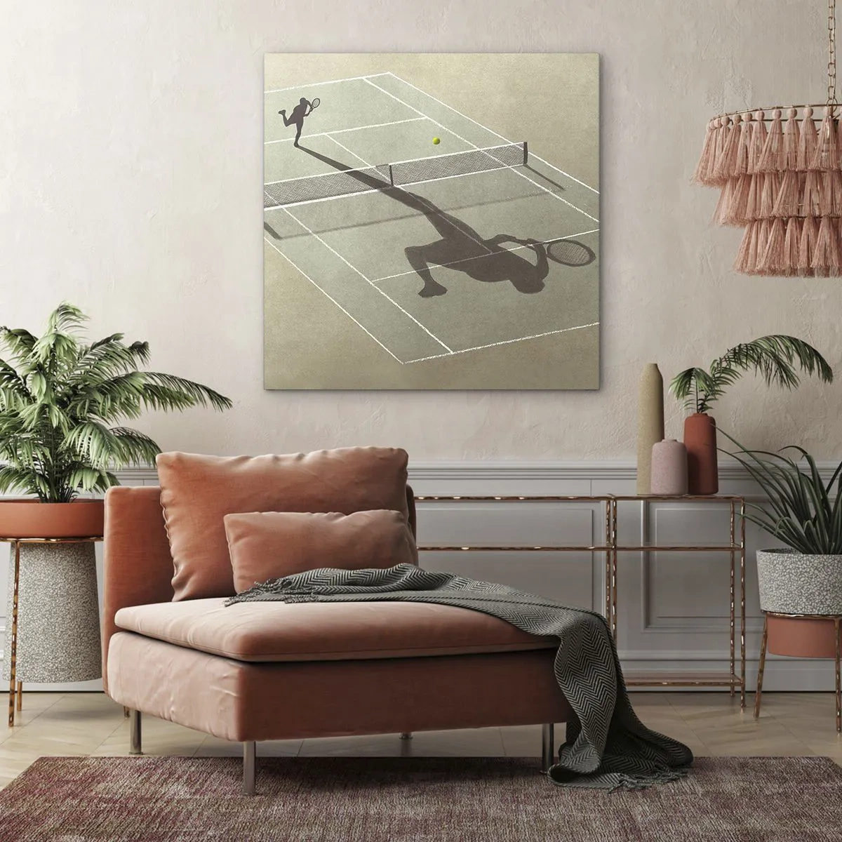 Bild auf Leinwand - Leinwandbild - Überwinde dich selbst - 40x40 cm