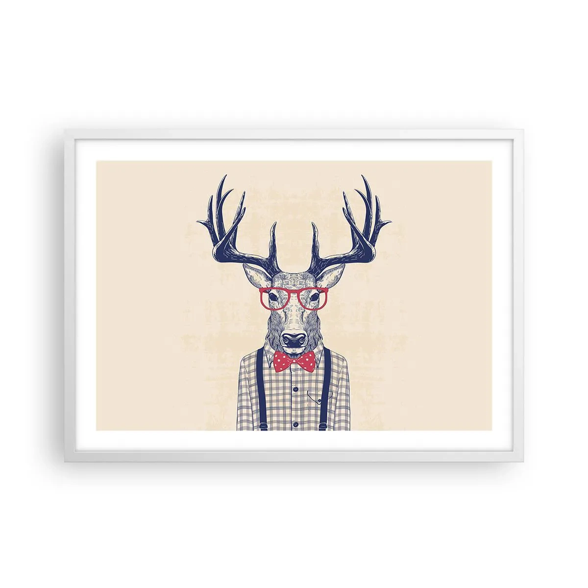 Poster in einem weißen Rahmen - Eine lustige Extravaganz - 70x50 cm