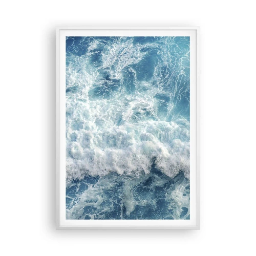 Poster in einem weißen Rahmen - Freudig und springend - 70x100 cm