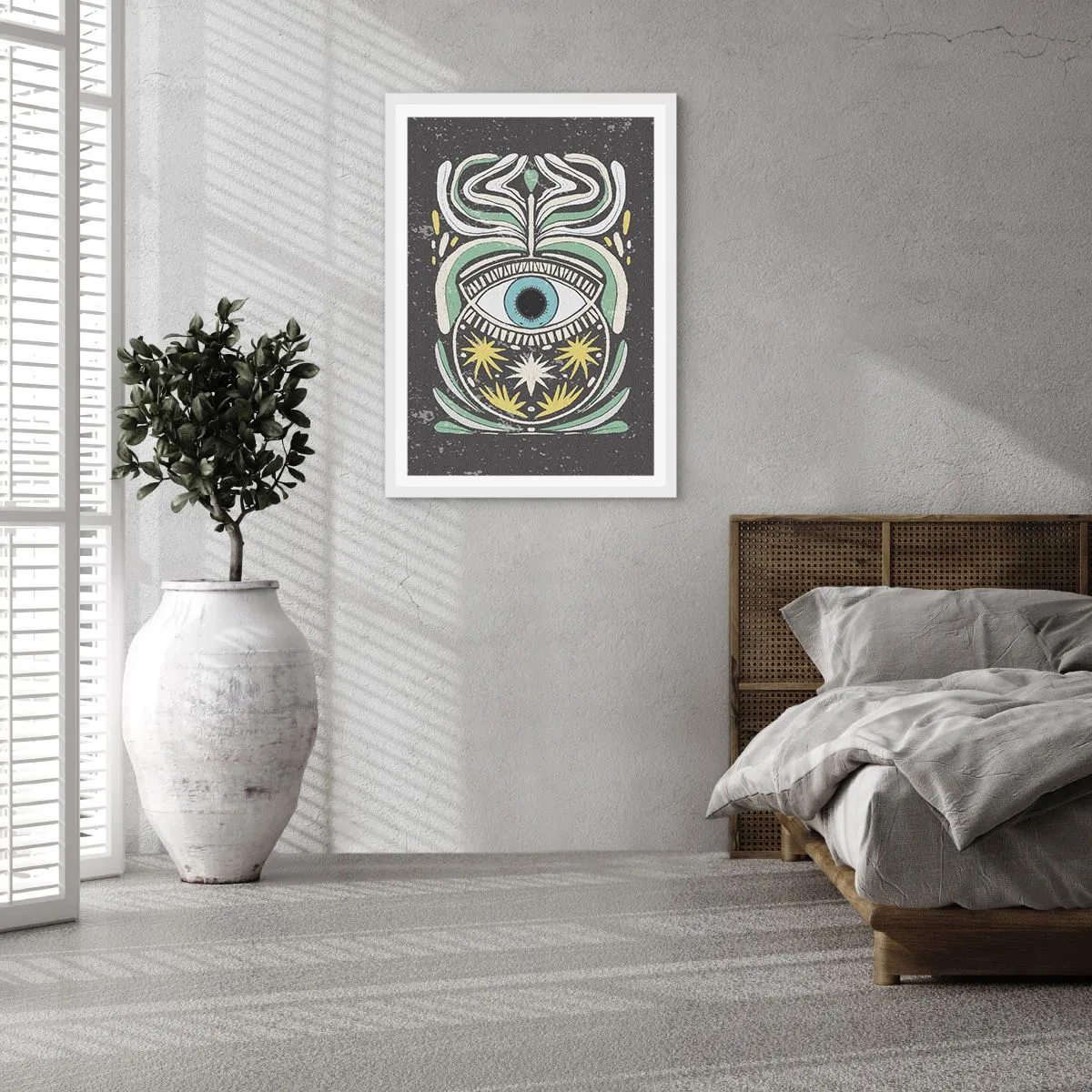Poster in einem weißen Rahmen - Stammesrituale - 40x50 cm