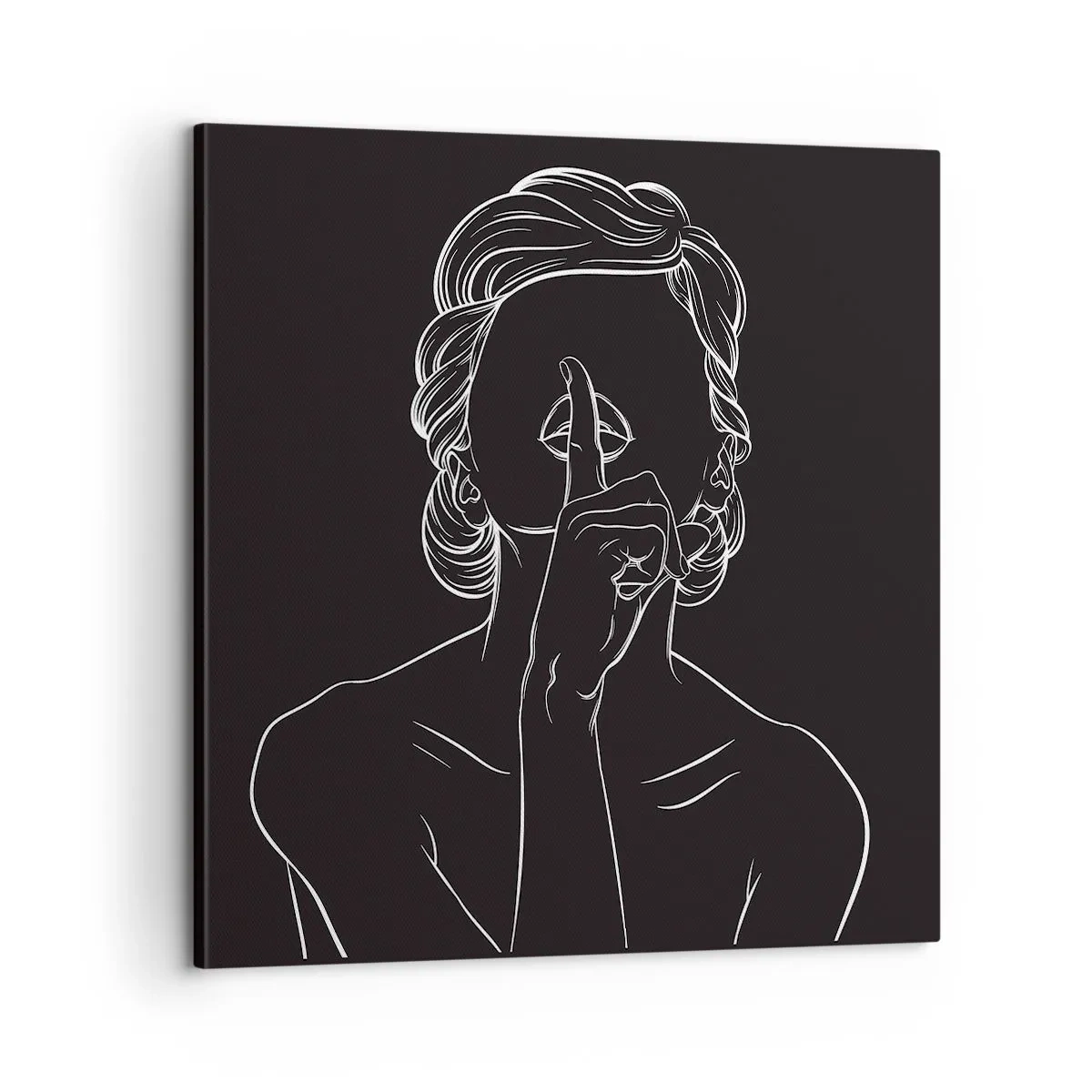 Bild auf Leinwand - Leinwandbild - Schönheit erblüht in der Stille - 60x60 cm