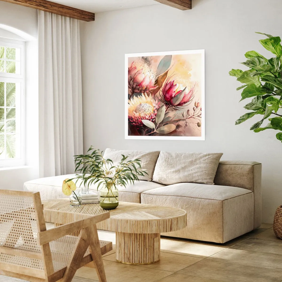 Poster - Im Profil und en face - 30x30 cm