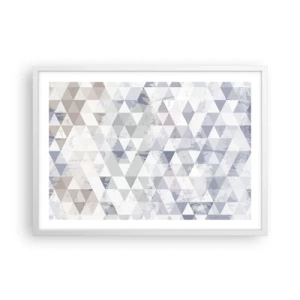 Poster in einem weißen Rahmen - Im Rhythmus auf drei - 70x50 cm