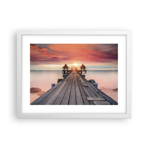 Poster in einem weißen Rahmen - Westen im Osten - 40x30 cm