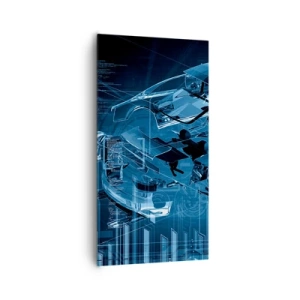 Bild auf Leinwand - Leinwandbild - Technische Anatomie - 65x120 cm