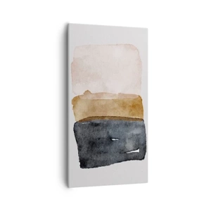 Bild auf Leinwand - Leinwandbild - Die Komposition der Farben der Erde - 55x100 cm