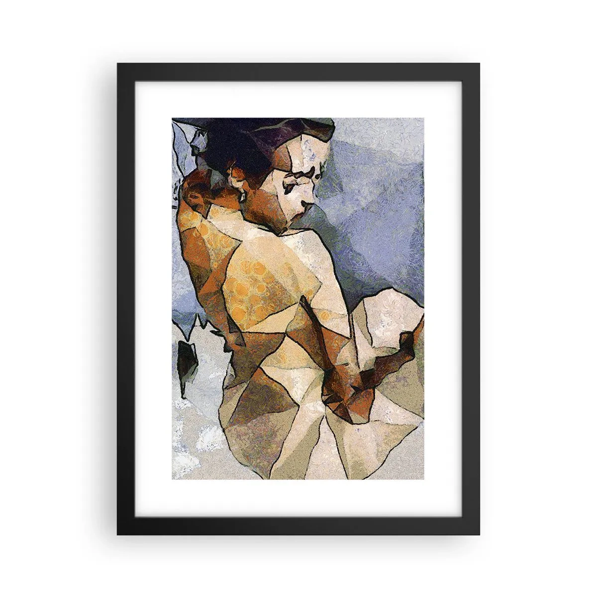 Poster in einem schwarzem Rahmen - Ganz im Sinne des Kubismus - 30x40 cm