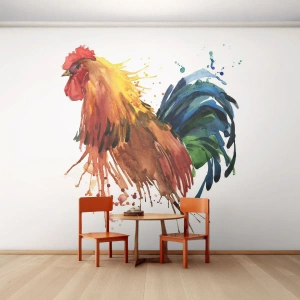 Selbstklebende Fototapete Deluxe Sticker - Königliches Gewand, königlicher Stolz - Schwanz, Grafik, Zucht - 300x210 cm