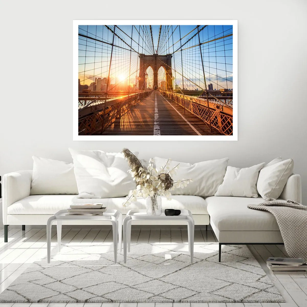Poster - Auf der goldenen Brücke - 50x40 cm
