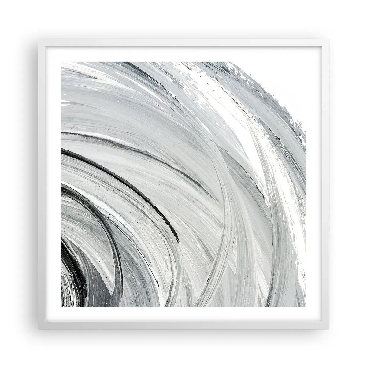 Poster in einem weißen Rahmen - Orbitale Komposition - 60x60 cm