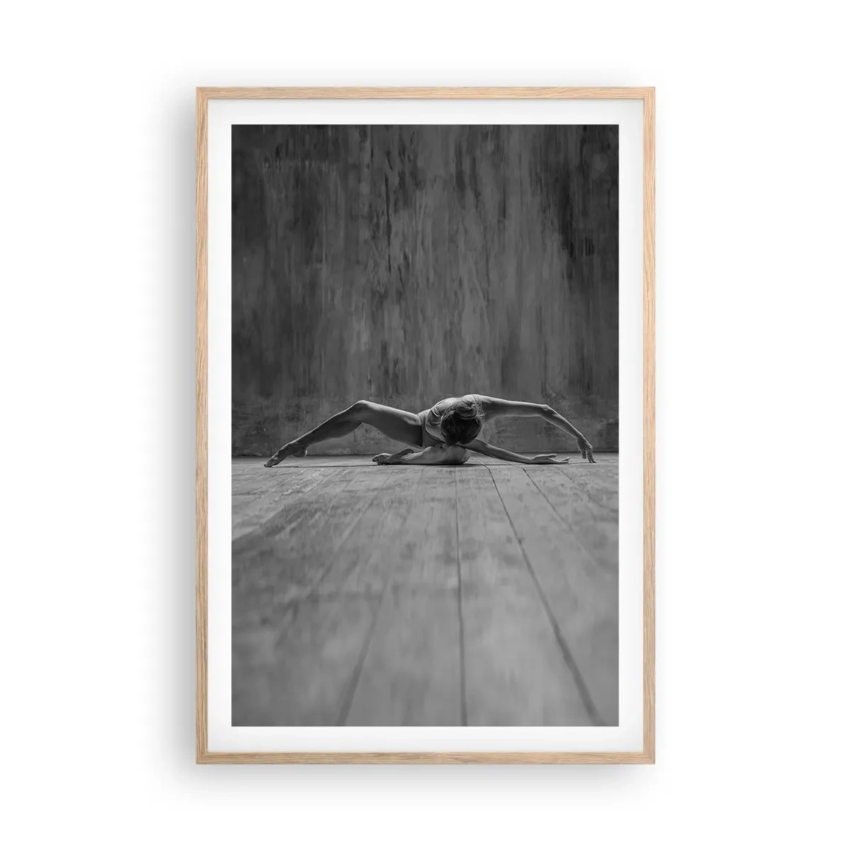 Poster in einem Rahmen aus heller Eiche - Symmetrie gefunden - 61x91 cm