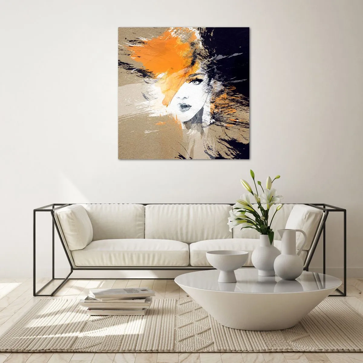 Glasbild - Bild auf glas - Und es ist Licht - 70x70 cm