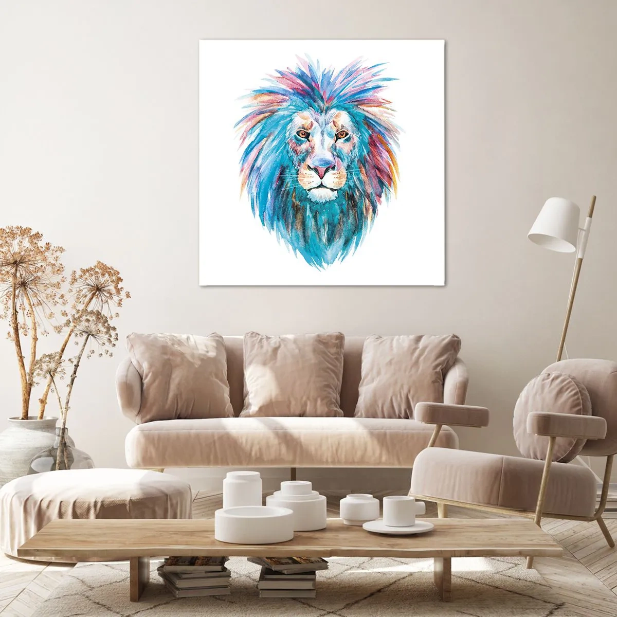 Bild auf Leinwand - Leinwandbild - Eine elektrisierende Aura - 60x60 cm