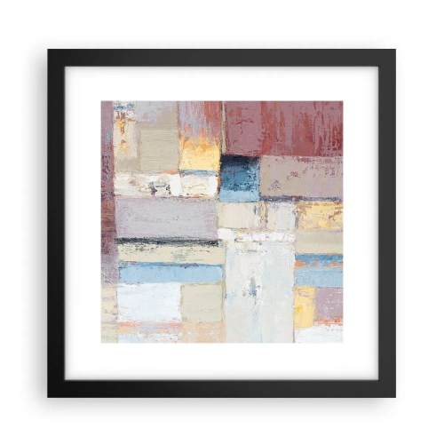 Poster in einem schwarzem Rahmen - Ruhe der Geometrie - 30x30 cm