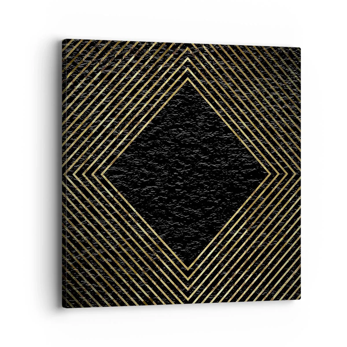 Bild auf Leinwand - Leinwandbild - Geometrie im glamourösen Stil - 40x40 cm