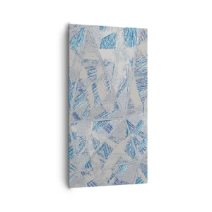 Bild auf Leinwand - Leinwandbild - In einem blaugrauen Labyrinth - 65x120 cm