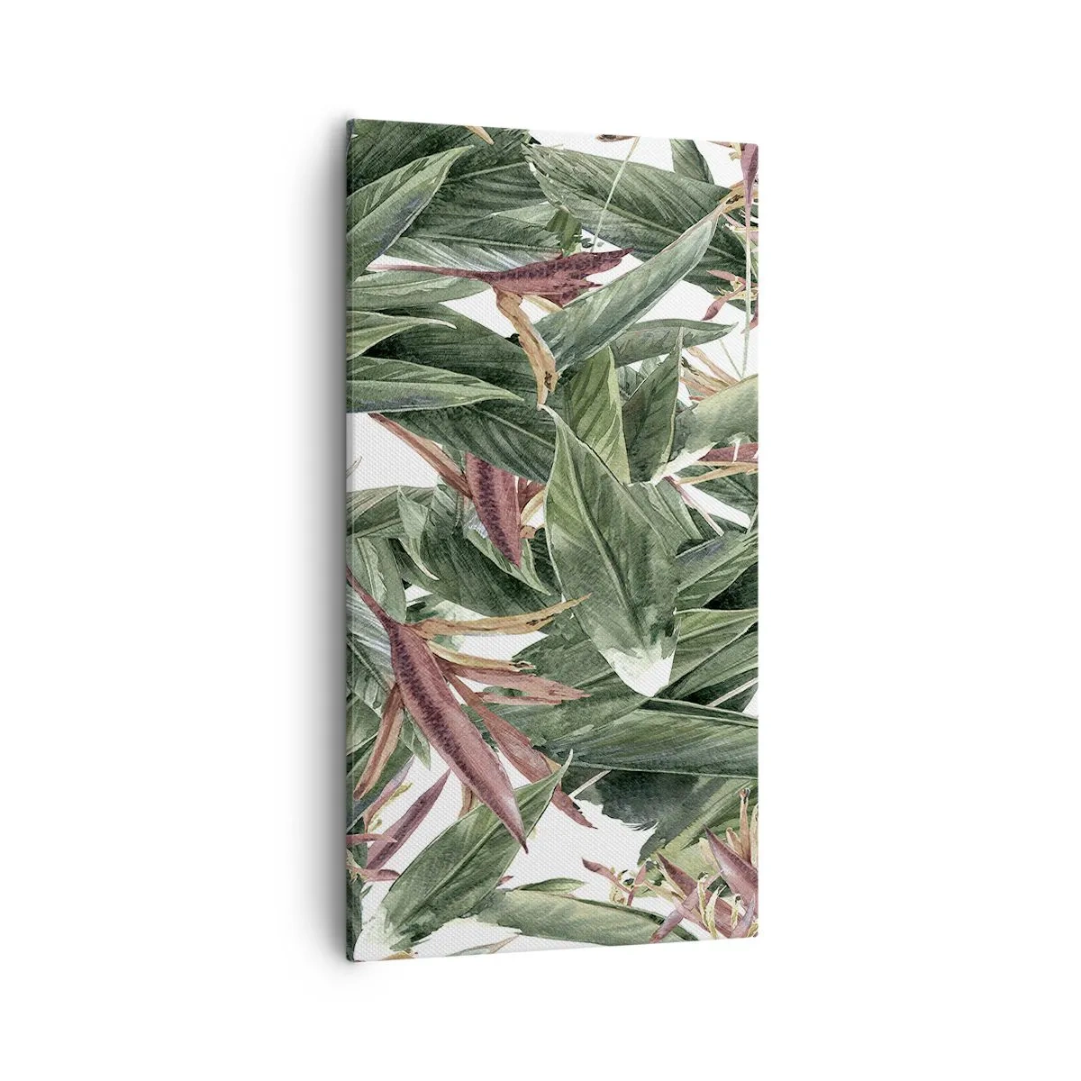 Bild auf Leinwand - Leinwandbild - Smaragd-lila Dickicht - 55x100 cm