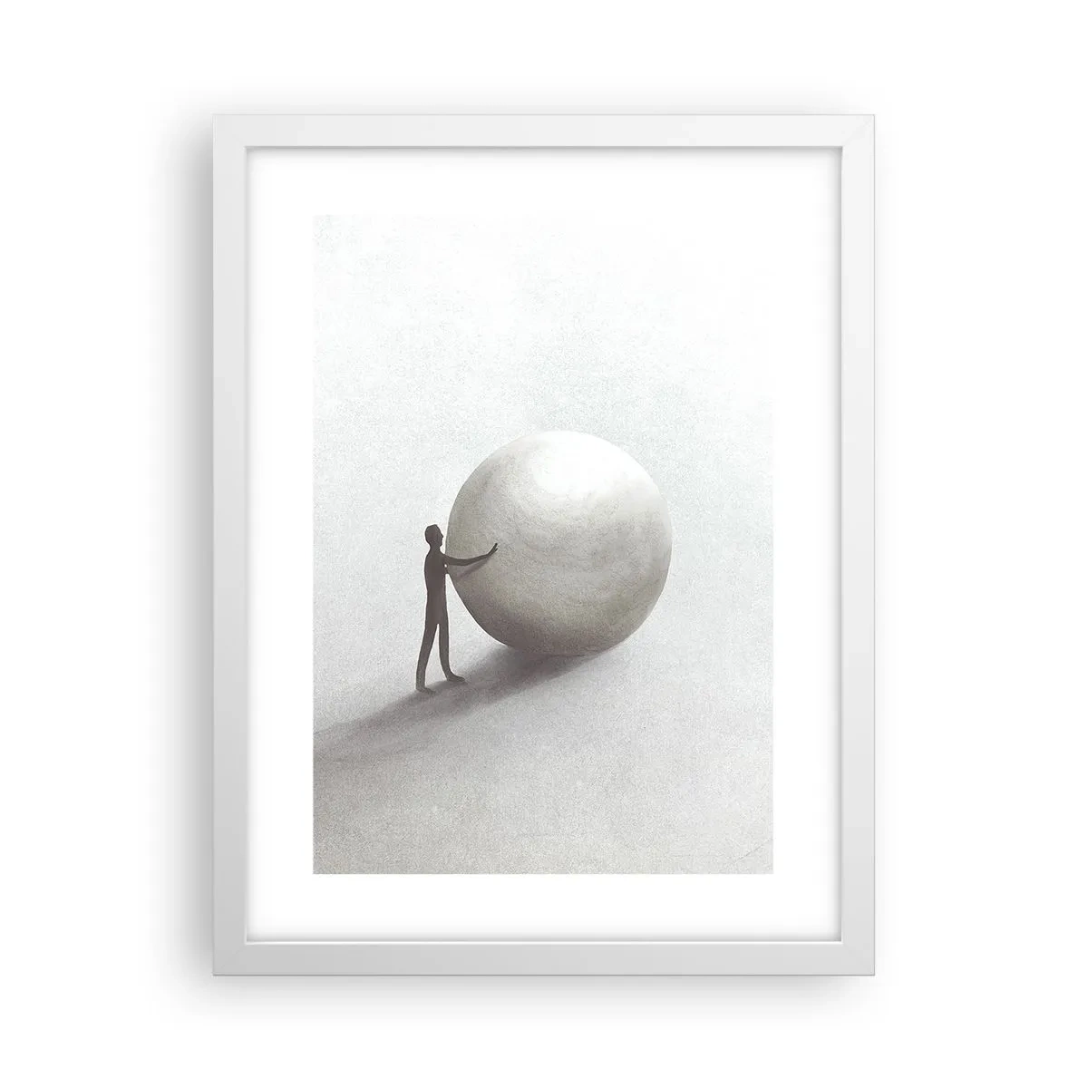 Poster in einem weißen Rahmen - Das Spiel des Lebens - 30x40 cm