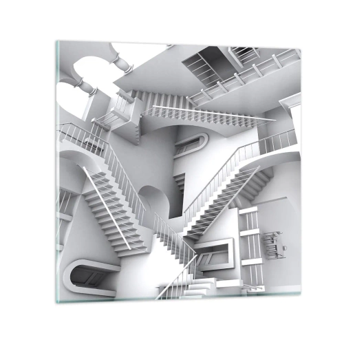 Glasbild - Bild auf glas - Die Paradoxien des Weltraums - 50x50 cm