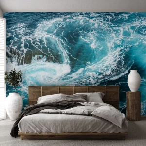Selbstklebende Fototapete Deluxe Sticker - Das Tor zum Mittelpunkt der Erde - Meer, Abstraktion, Stück - 300x210 cm