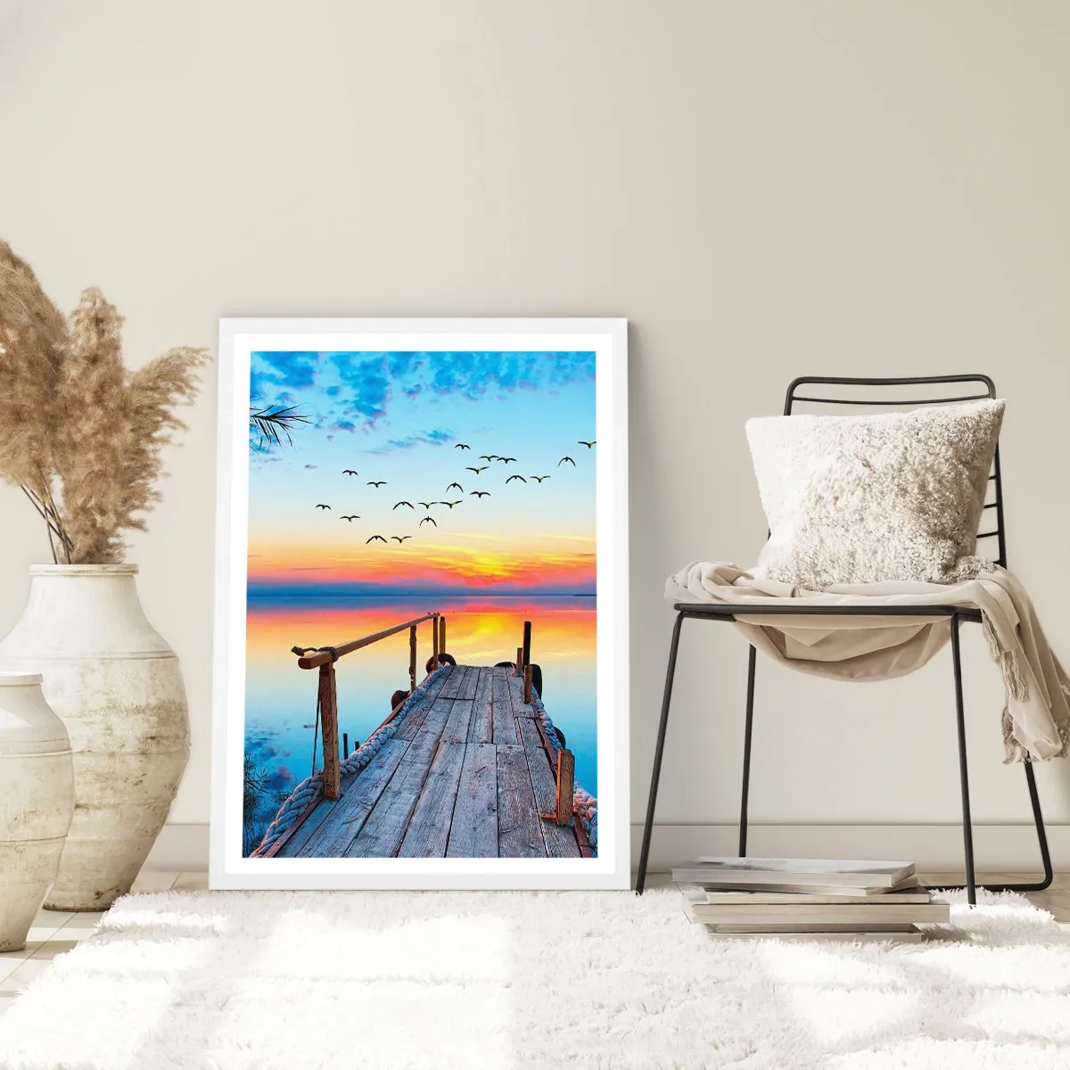 Poster in einem weißen Rahmen - Es ist Zeit, zurückzukehren ... - 70x100 cm