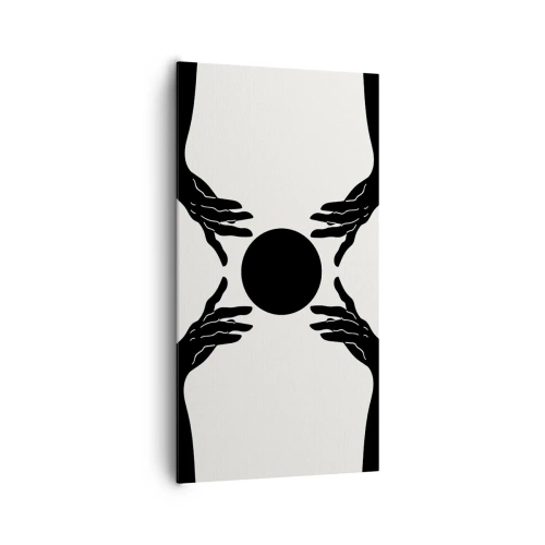 Bild auf Leinwand - Leinwandbild - Geheimes Zeichen - 65x120 cm