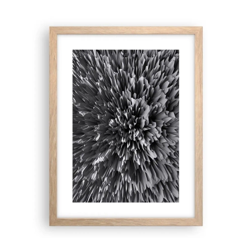 Poster in einem Rahmen aus heller Eiche - Härter kann es nicht werden - 30x40 cm