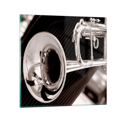 Glasbild - Bild auf glas - Eine musikalische Reise in die 1930er Jahre - 30x30 cm