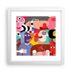 Poster in einem weißen Rahmen - Wir sind von Herrn Picasso - 30x30 cm