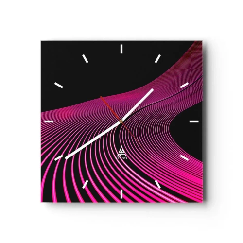 Wanduhr - Glasuhr - Allee des Lichts - 40x40 cm