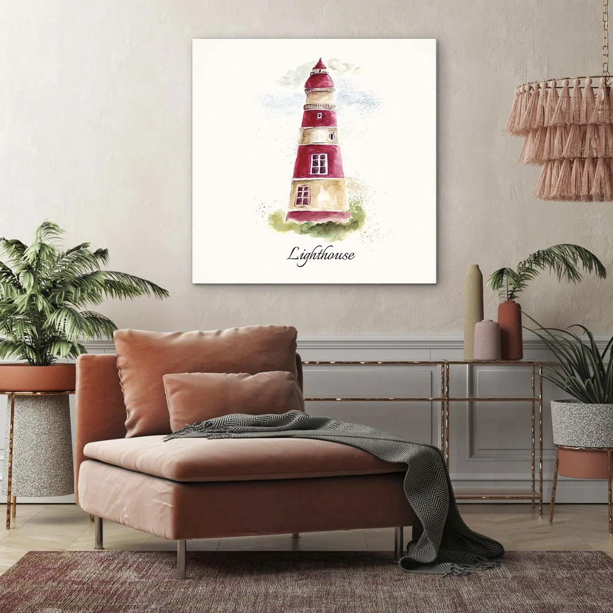 Bild auf Leinwand - Leinwandbild - Das Wetter ringsum ist immer gut - 60x60 cm